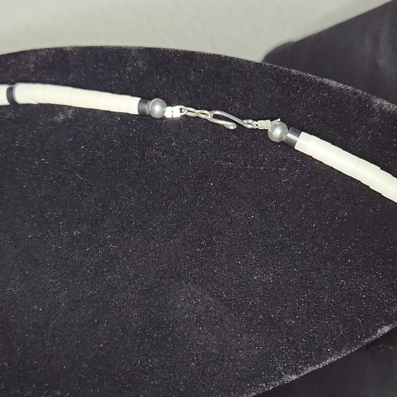 NWOT Navajo Turquoise Rondells & Heishe Bead Necklace - Picture 6 of 7